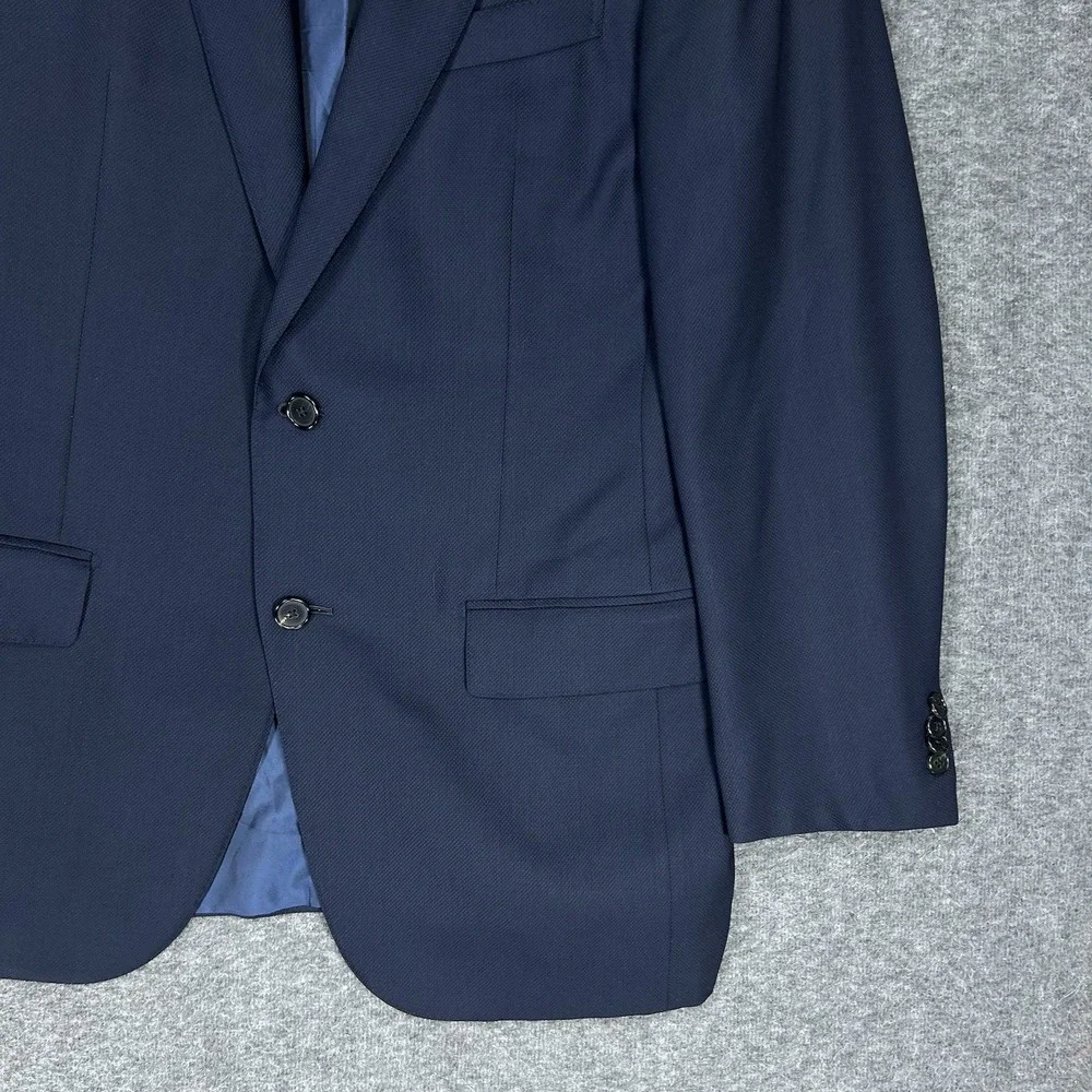 Ermenegildo Zegna Blazer Mens US Size 40R Navy Blue High Performance Cool Effect